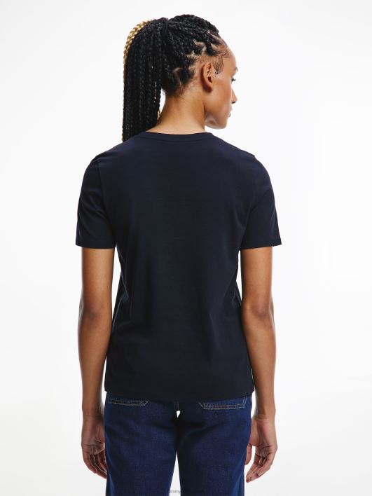 houndstooth crew kaelusega tee RJV622859 kõrbe taevas Tommy Hilfiger