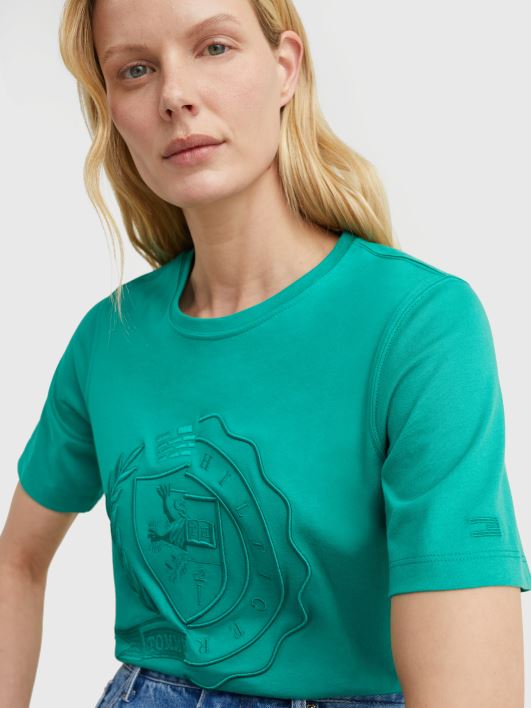 ikooniharjaga tee RJV622867 ikoon roheline Tommy Hilfiger