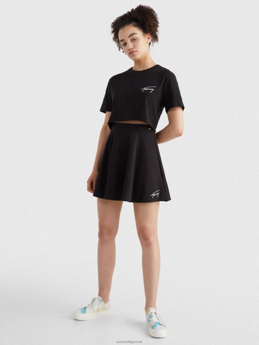 kärbitud logoga T-särk RJV622775 must Tommy Hilfiger