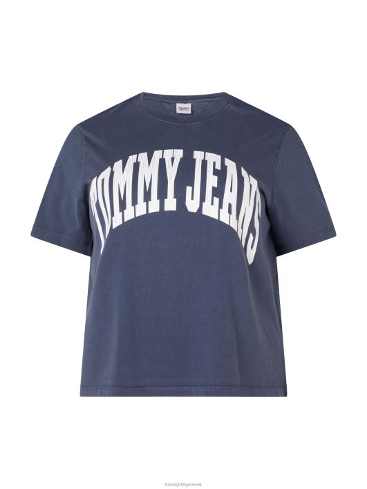 kõver ülisuur kärbitud t-särk RJV622771 hämar merevägi Tommy Hilfiger