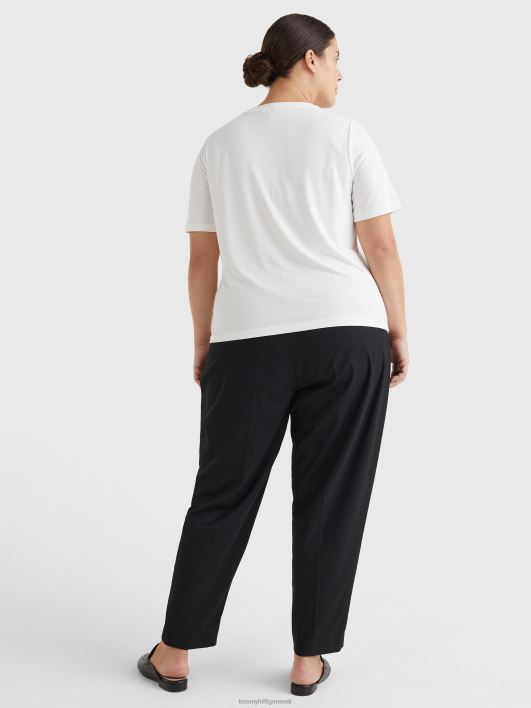 kõver seemisnahaga t-särk RJV622848 ekru Tommy Hilfiger