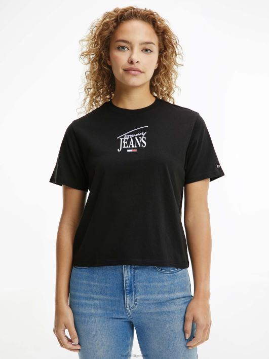 klassikaline essentsiaalne logoga tee RJV622881 must Tommy Hilfiger