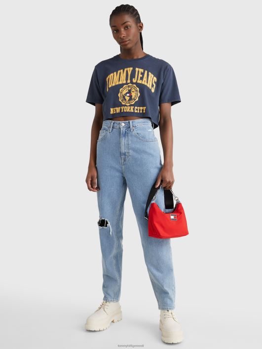 kolledži super kärbitud logoga T-särk RJV622815 hämar merevägi Tommy Hilfiger