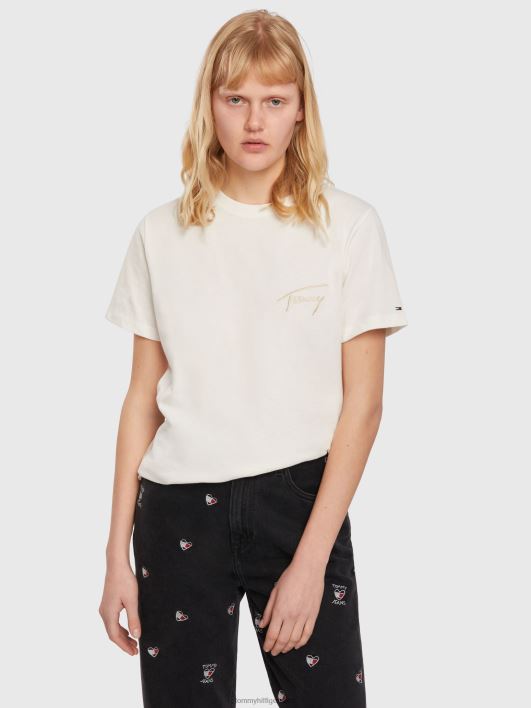 lõdvestunud tee RJV622774 ekru Tommy Hilfiger