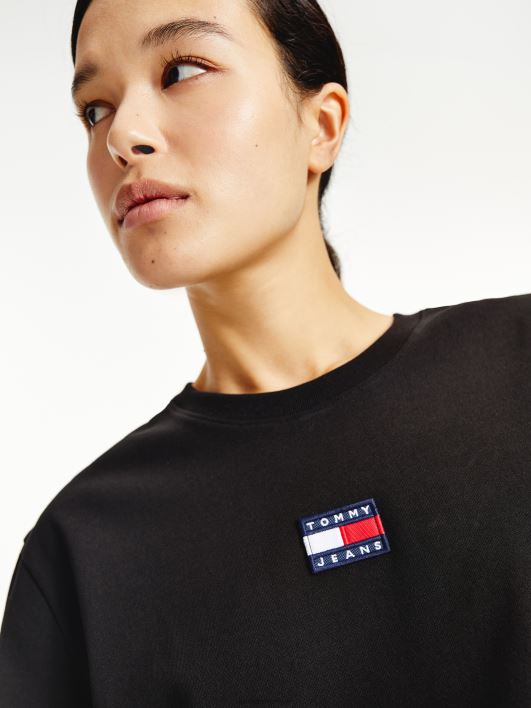 märgi kaelusega T-särk RJV622743 must Tommy Hilfiger