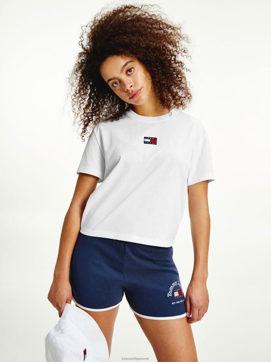 märgi kaelusega T-särk RJV622769 valge Tommy Hilfiger