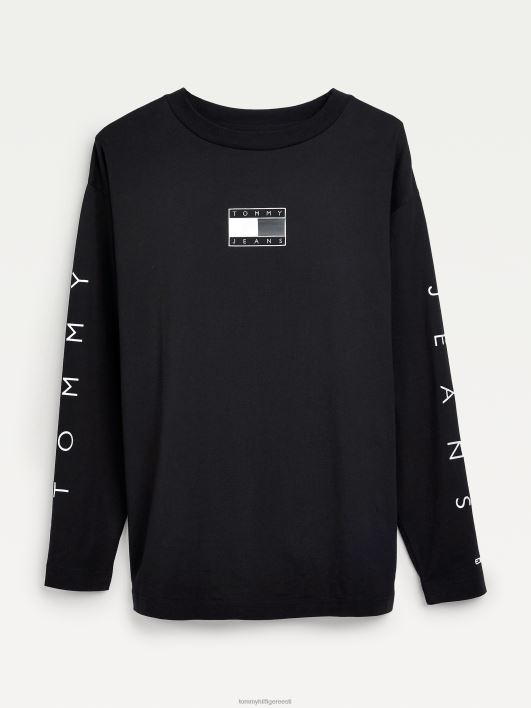 metallist pikkade varrukatega T-särk RJV622770 must Tommy Hilfiger