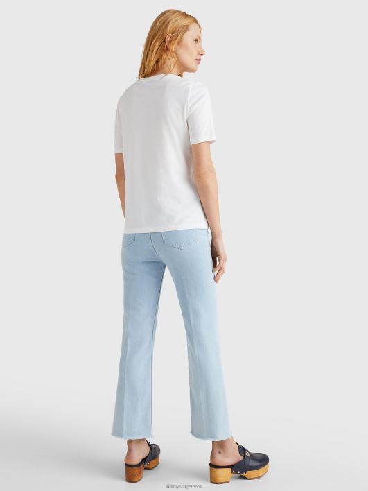 palmipuu mustriga t-särk RJV622759 ekru Tommy Hilfiger