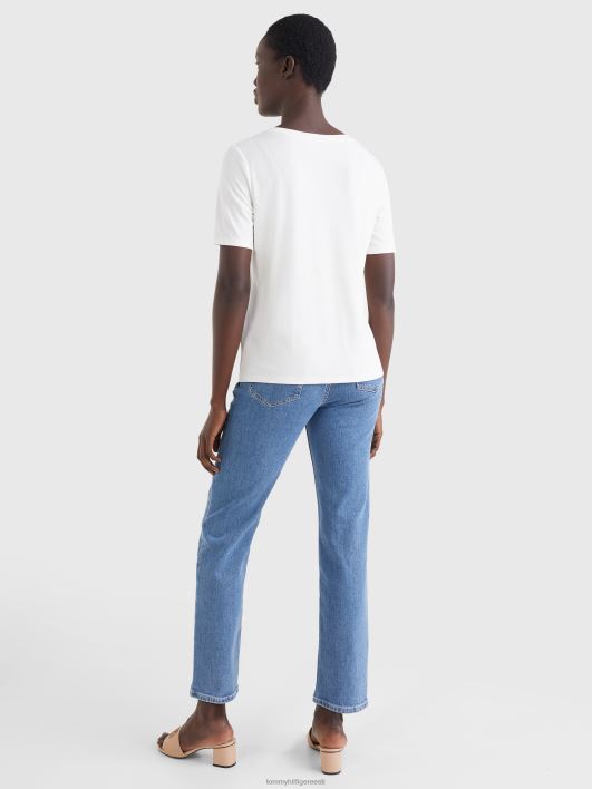 seemisnahaga kaetud t-särk RJV622827 ekru Tommy Hilfiger