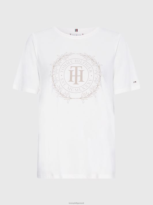 seemisnahaga kaetud t-särk RJV622827 ekru Tommy Hilfiger