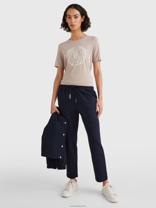 seemisnahaga kaetud t-särk RJV622855 beež Tommy Hilfiger