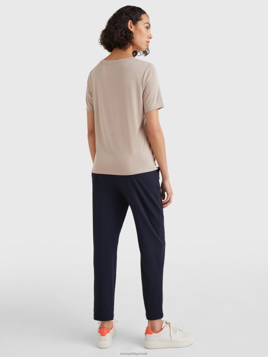 seemisnahaga kaetud t-särk RJV622855 beež Tommy Hilfiger