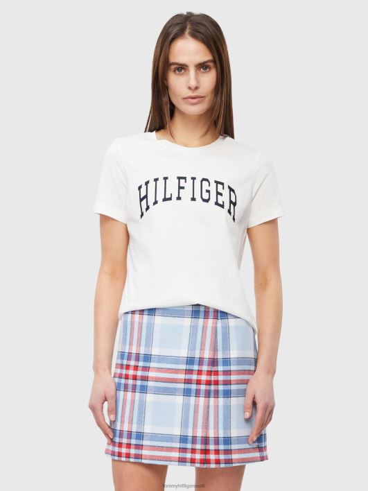 tavaline ülikooli kaelusega tee RJV622834 valge Tommy Hilfiger