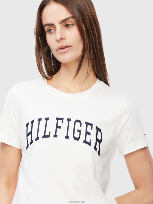 tavaline ülikooli kaelusega tee RJV622834 valge Tommy Hilfiger