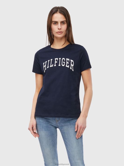 tavaline ülikooli kaelusega tee RJV622835 kõrbe taevas Tommy Hilfiger