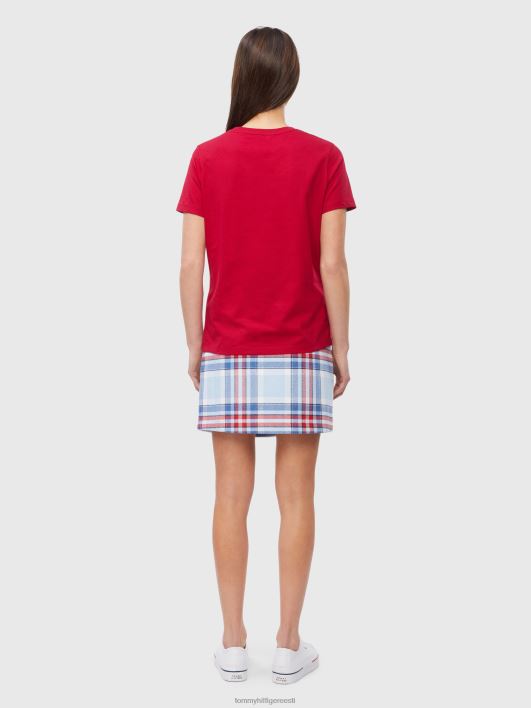 tavaline ülikooli kaelusega tee RJV622854 kuninglik marja Tommy Hilfiger