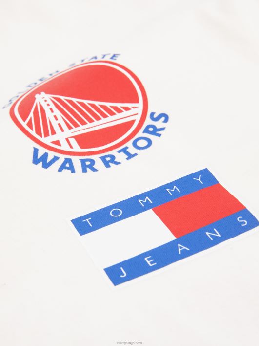 teksad ja nba kärbitud t-särk RJV622780 iidsed valged/gs sõdalased Tommy Hilfiger