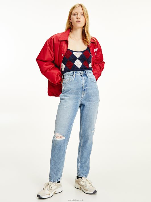 mom ülikõrged kitsenevad kanepiteksad RJV622147 denim valgus Tommy Hilfiger