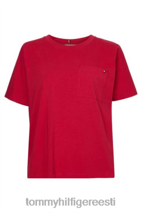 lõdvestunud top RJV623296 roosa Tommy Hilfiger