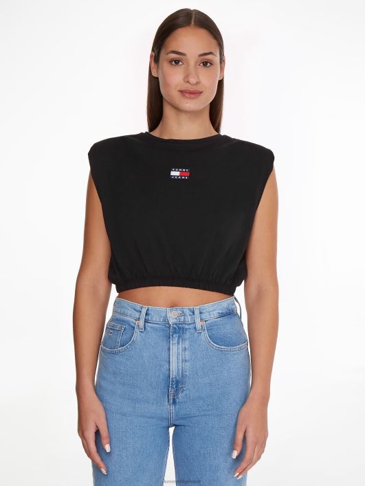 märgiga kärbitud sobiv paagipealne RJV622909 must Tommy Hilfiger