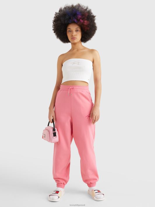 signatuurlogoga kärbitud torupealne RJV622903 ekru Tommy Hilfiger