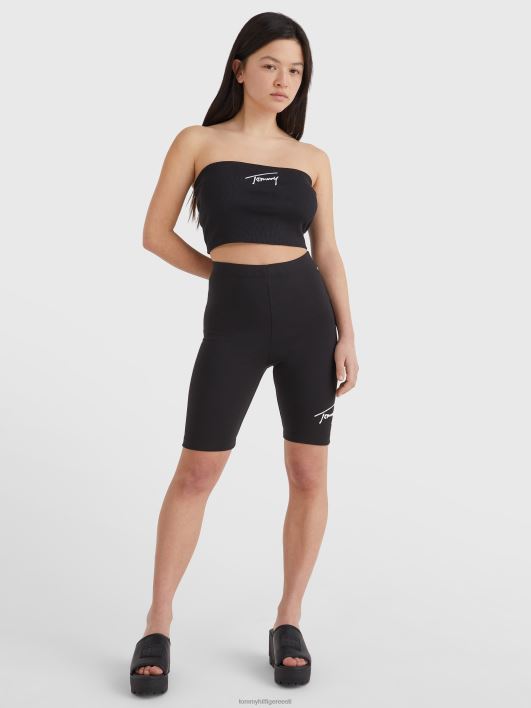 signatuurlogoga kärbitud torupealne RJV622907 must Tommy Hilfiger