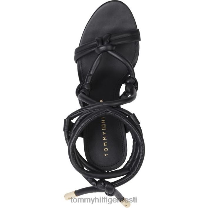 kõrge kontsaga rihmaga sandaal RJV6219637 must Tommy Hilfiger