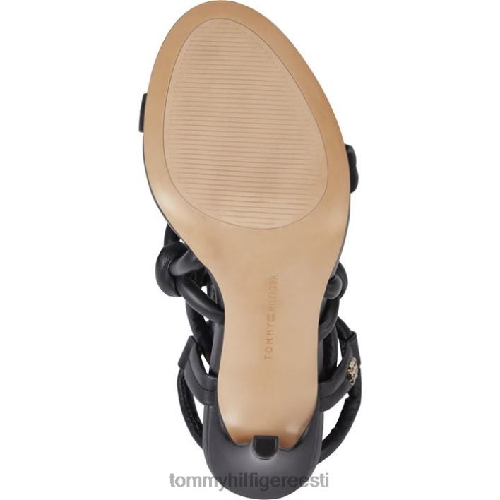 kõrge kontsaga rihmaga sandaal RJV6219637 must Tommy Hilfiger