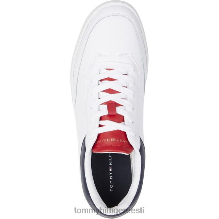 kõrgendatud nahast kupstallaga trenažöörid RJV6219736 valge ybr Tommy Hilfiger