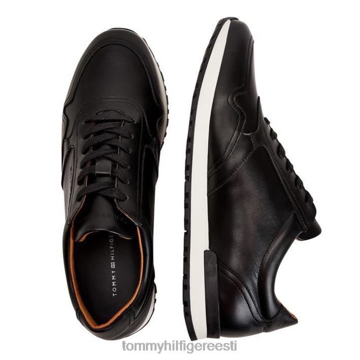 klassikalised esmaklassilised nahast jalatsid RJV6219529 must Tommy Hilfiger