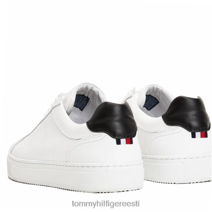 premium tassiga nahast jalatsid RJV6219534 valge must Tommy Hilfiger