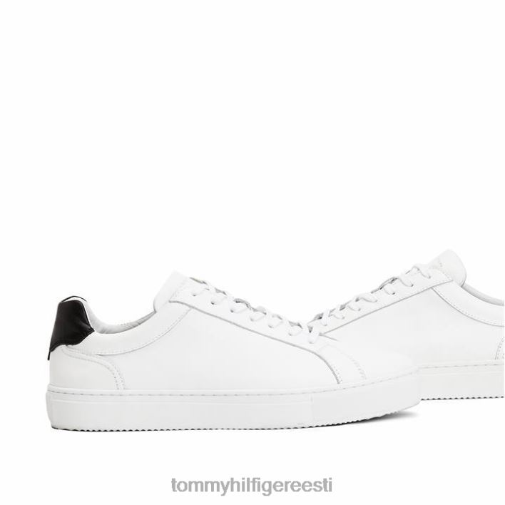 premium tassiga nahast jalatsid RJV6219534 valge must Tommy Hilfiger