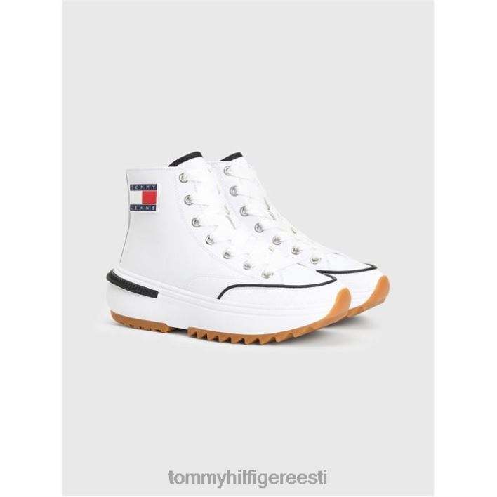 tommy teksad keskmise pikkusega klambriga RJV6220927 valge Tommy Hilfiger
