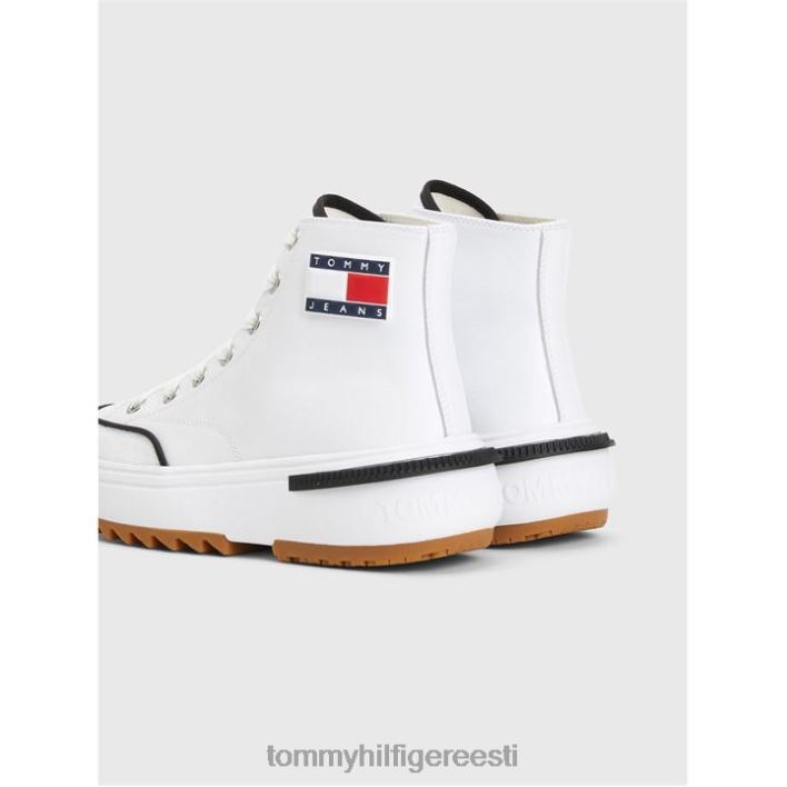 tommy teksad keskmise pikkusega klambriga RJV6220927 valge Tommy Hilfiger