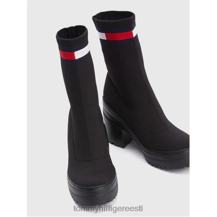 veekindlad silmkoelised saapad RJV6220920 must Tommy Hilfiger