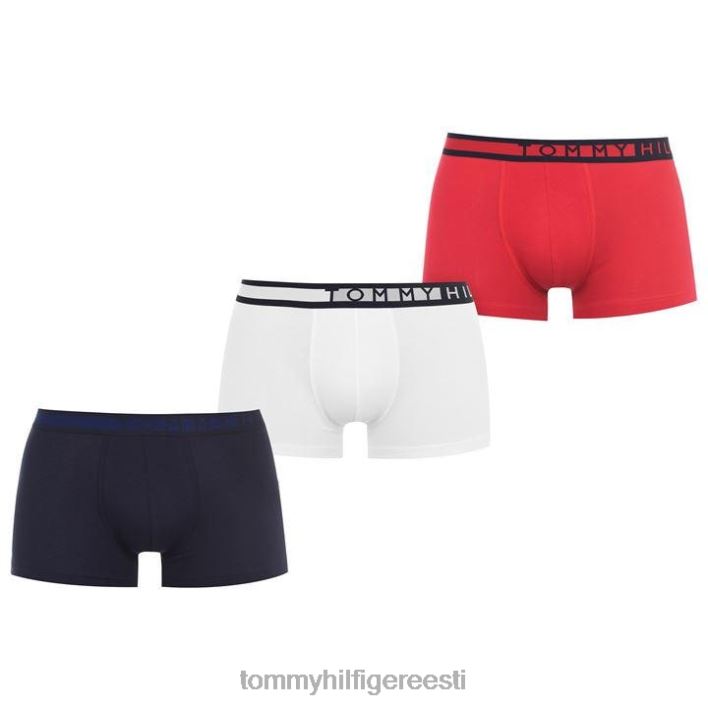 3 komplekti külgmised bokserid RJV6220261 tumesinine/punane/valge Tommy Hilfiger