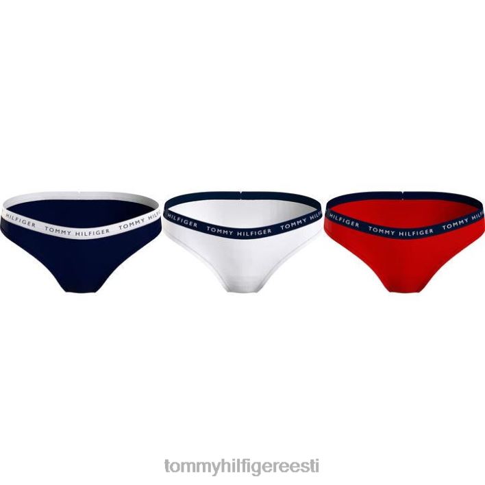 3 pakki pükse RJV6220399 tumesinine/valge/punane Tommy Hilfiger
