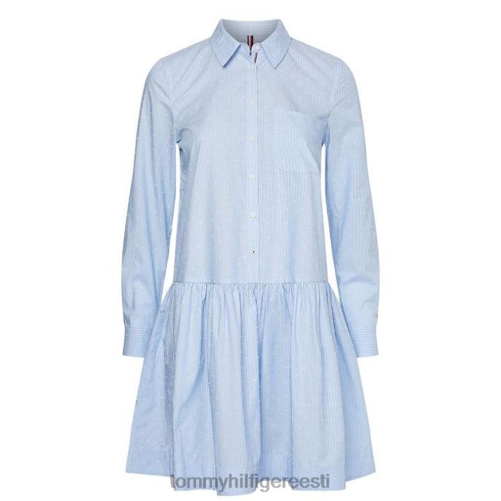 Dobby särk kleit RJV6219909 dobby/sinine 02d Tommy Hilfiger