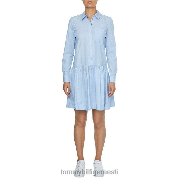 Dobby särk kleit RJV6219909 dobby/sinine 02d Tommy Hilfiger
