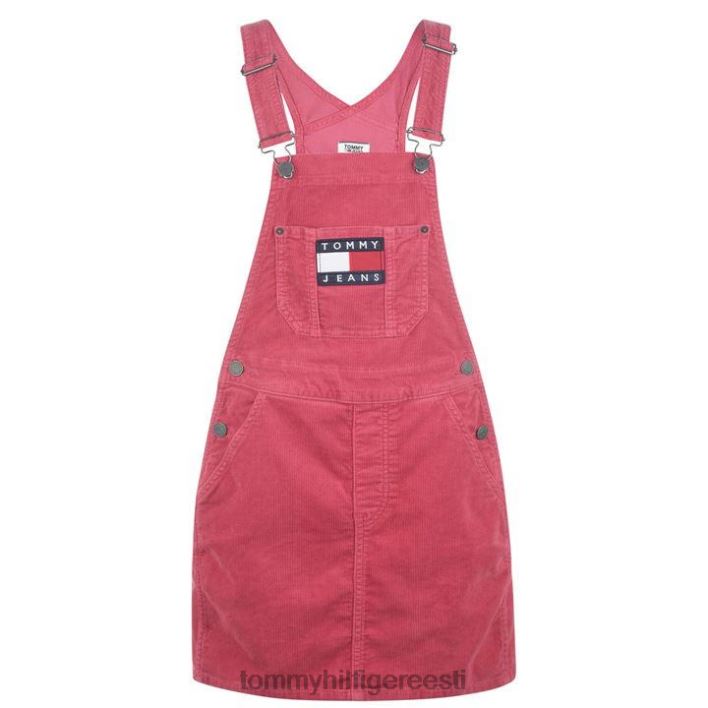 Dungaree kleit RJV6220610 klaarpunane Tommy Hilfiger