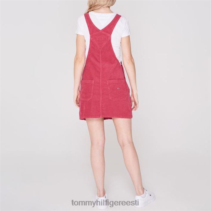 Dungaree kleit RJV6220610 klaarpunane Tommy Hilfiger