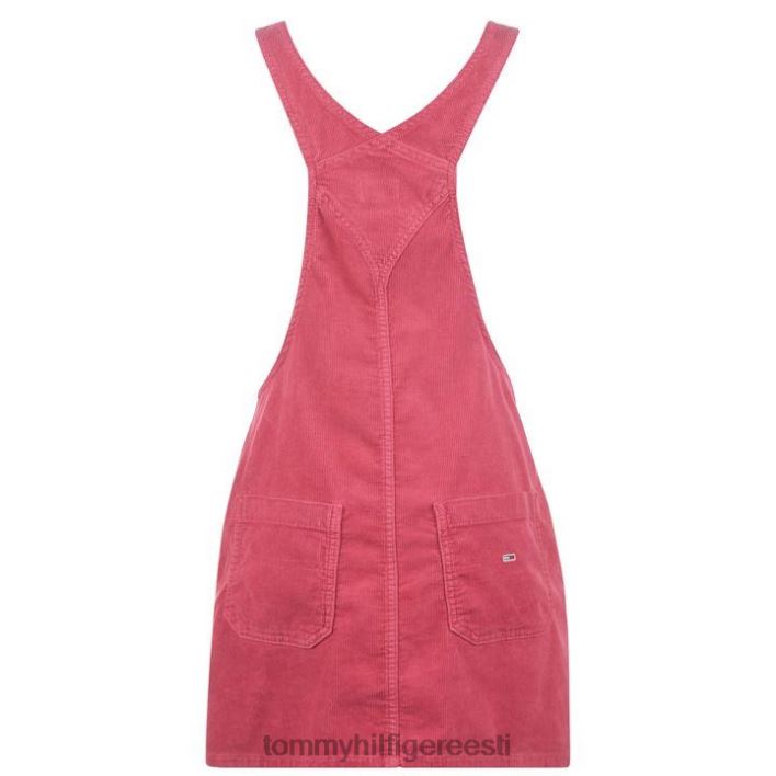 Dungaree kleit RJV6220610 klaarpunane Tommy Hilfiger