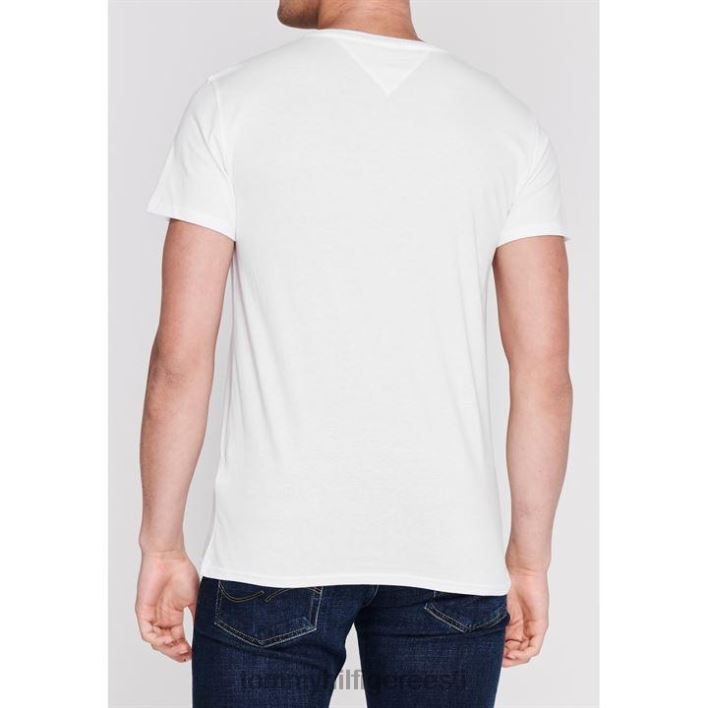 Meeskonnakaelusega tee RJV6219520 valge Tommy Hilfiger