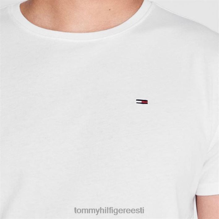 Meeskonnakaelusega tee RJV6219520 valge Tommy Hilfiger