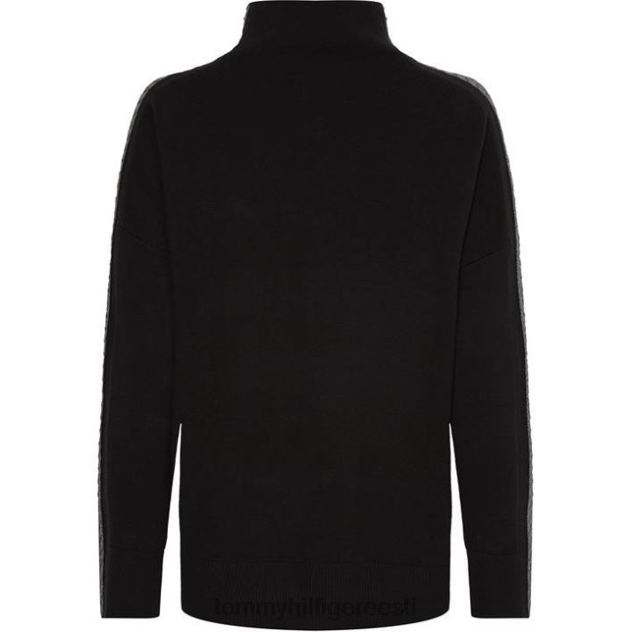 Tarah relax fit kootud topp RJV6220857 must Tommy Hilfiger