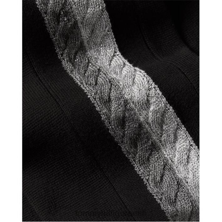 Tarah relax fit kootud topp RJV6220857 must Tommy Hilfiger