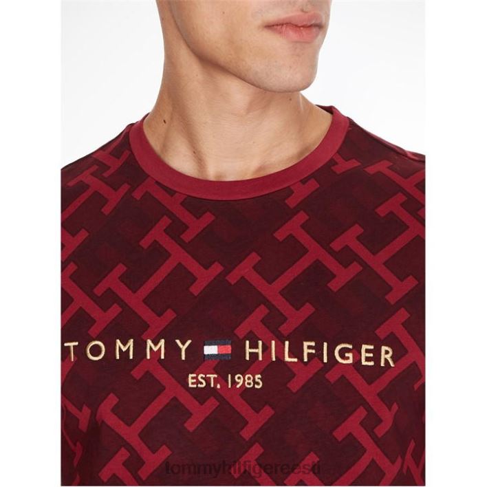 aop monogramm tommy logo tee RJV6220203 punane 0kq Tommy Hilfiger