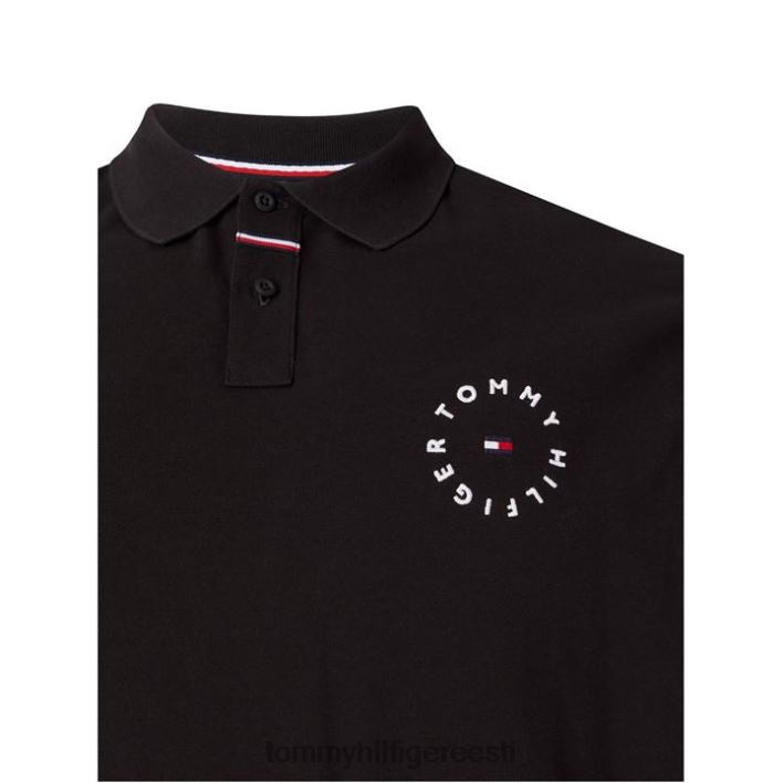 bt ümara logoga polosärk RJV6219669 must Tommy Hilfiger