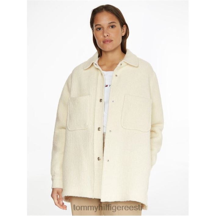 bukleevillasegu lühike jakk RJV6220995 ecru ybl Tommy Hilfiger