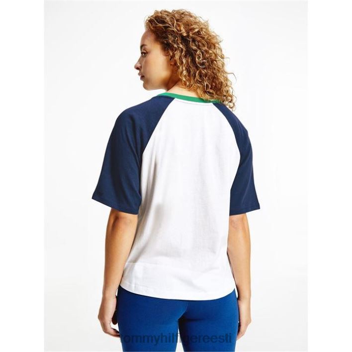 cn ss tee RJV6220664 valge/merepunane Tommy Hilfiger